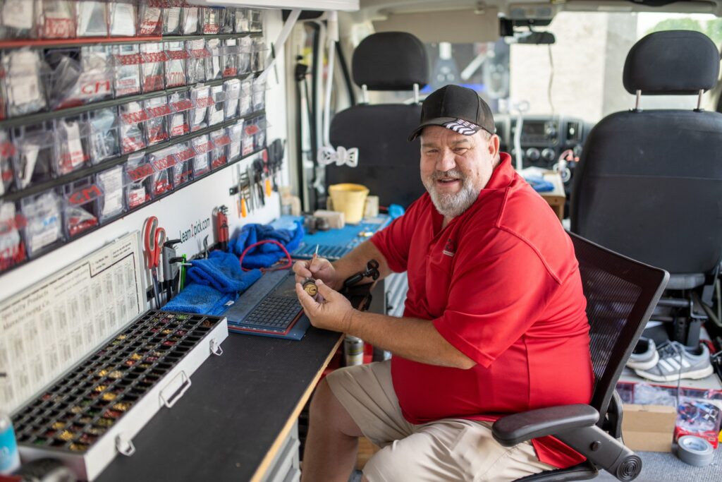 Locksmith Blueprint service van prepared for real field work